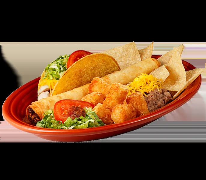 Taco Time Grilled Chicken Burrito Platter menu item