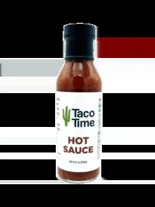 Taco Time Hot Sauce Bottle with price and calories