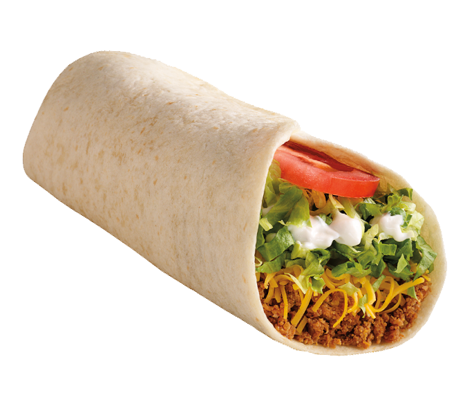 Taco Time Beef Soft Taco menu item with prices and calories