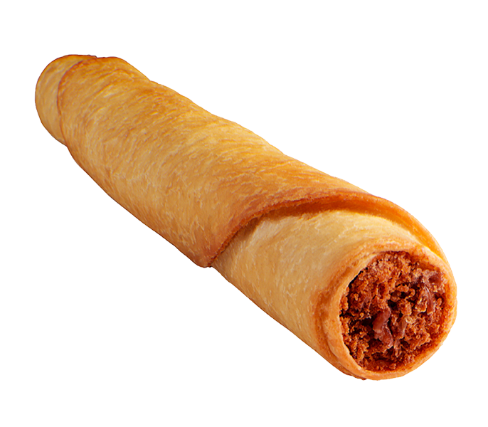 Taco Time Crisp Pinto Bean Burrito menu item with prices and calories