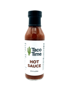 Taco Time Hot Sauce Bottle menu item with prices and calories