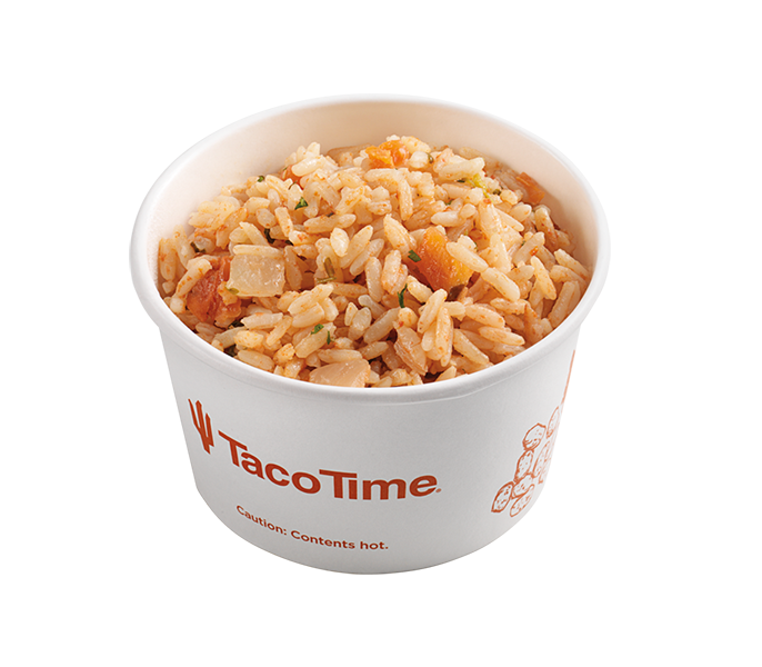 Taco Time Mexican Rice menu item with prices and calories