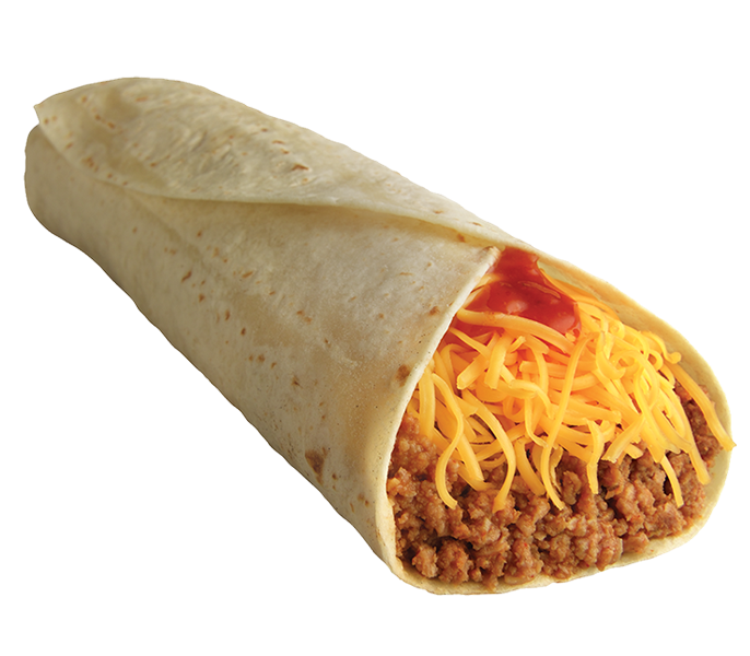 Taco Time Soft Burrito Meal menu item with prices and calories