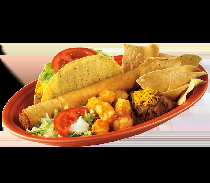 Taco Time Seasoned Beef Burrito Platter with price and calories