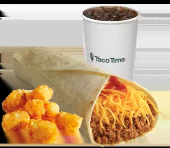Taco Time Soft Burrito Combo menu item