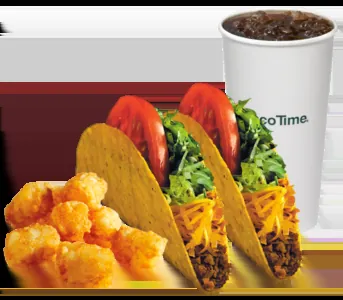 Taco Time Two Crisp Tacos Combo with price and calories
