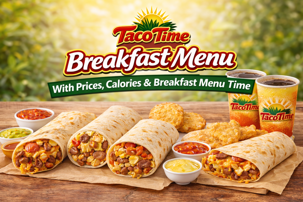 Taco Time Breakfast Menu With Prices, Calories & Breakfast Menu Time